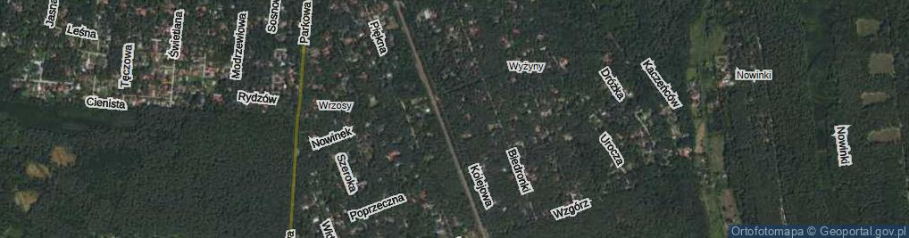 Zdjęcie satelitarne Kolejowa ul.